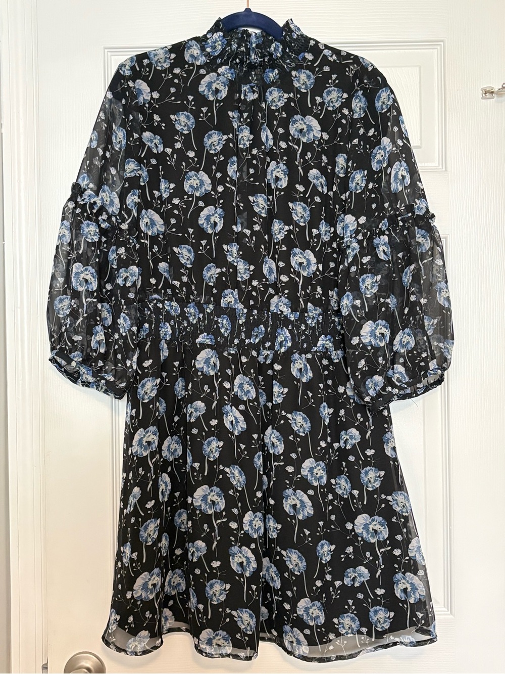 Sam Edelman Floral Mock Neck Dress